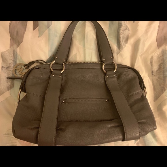 Michael Kors Gray with silver zippers satchel - Picture 3 of 5